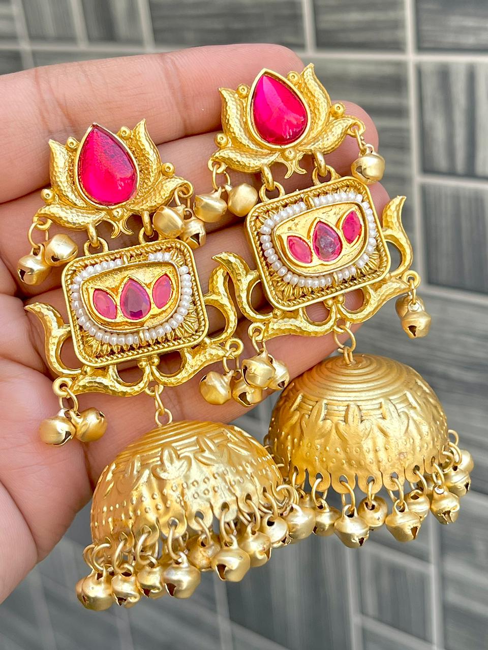 Kashmiri Big Size Jaipuri Statement Jhumkaa